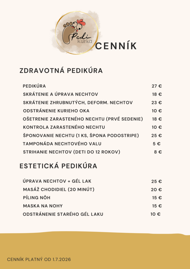 cenník 1